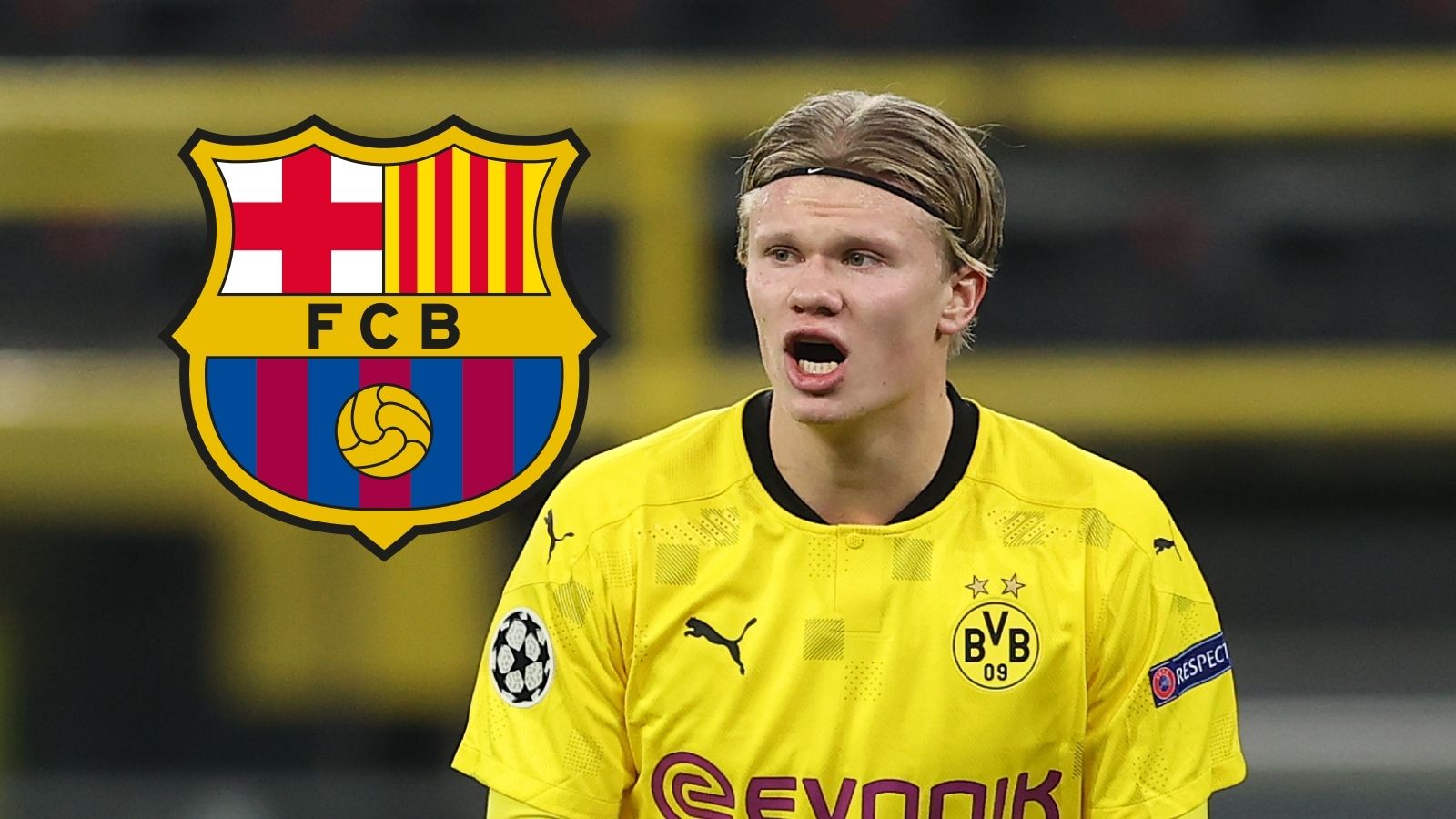 Erling Haaland Barcelona GFX