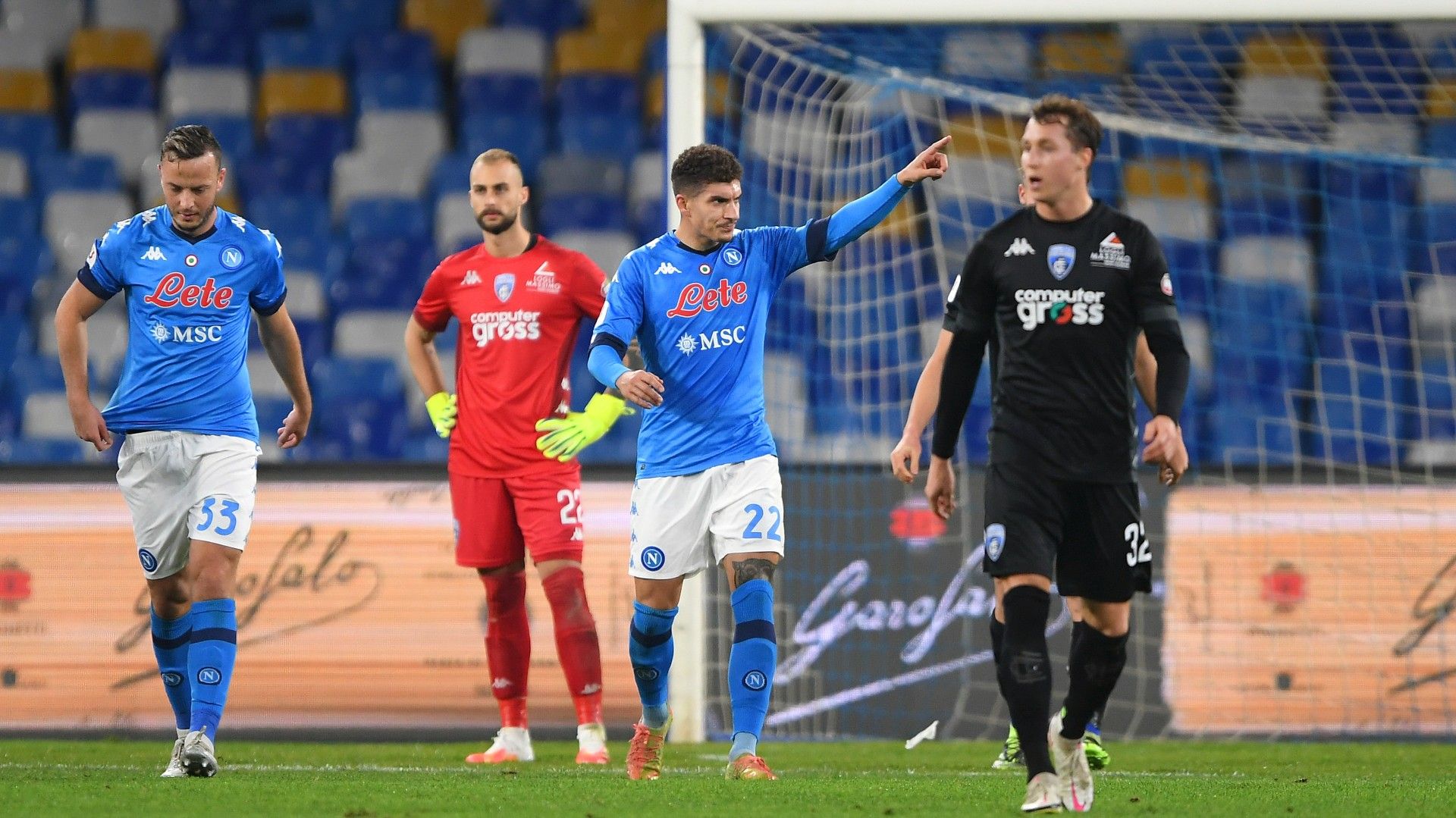 Giovanni Di Lorenzo Napoli Empoli Coppa Italia