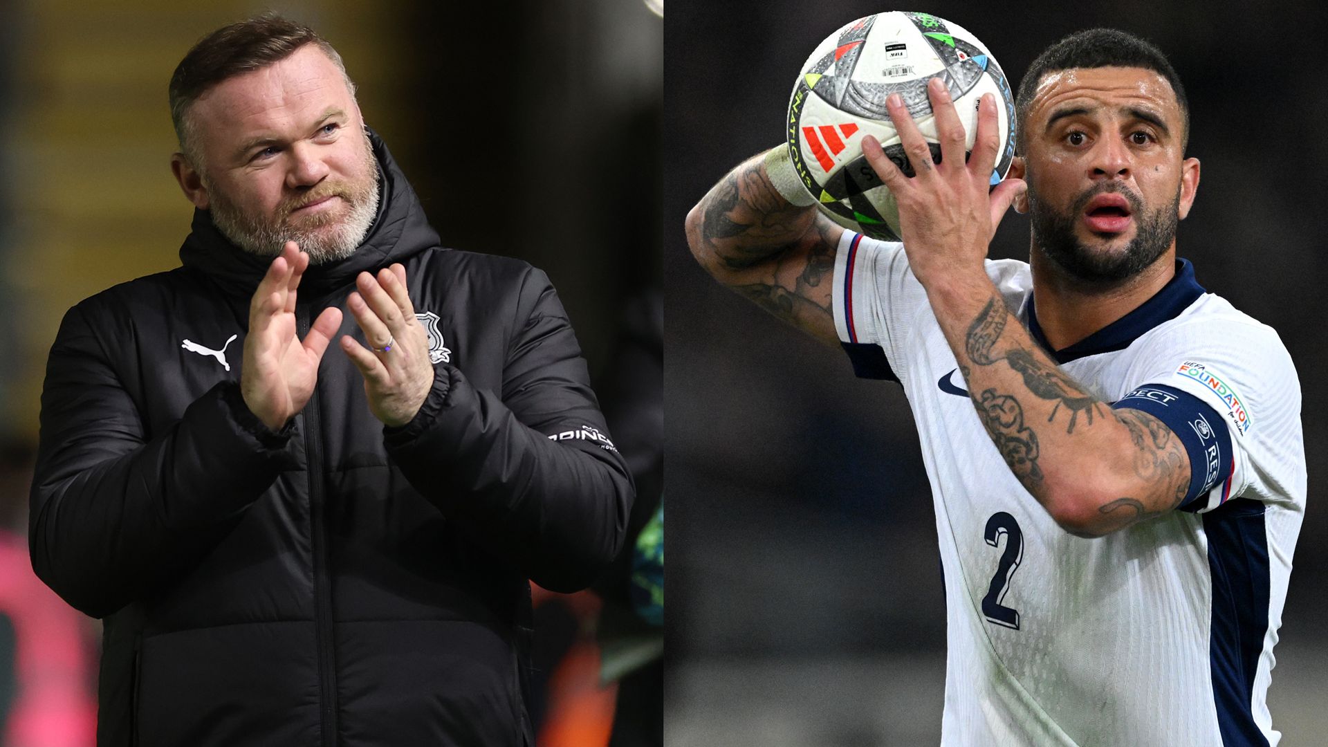 Wayne Rooney Kyle Walker