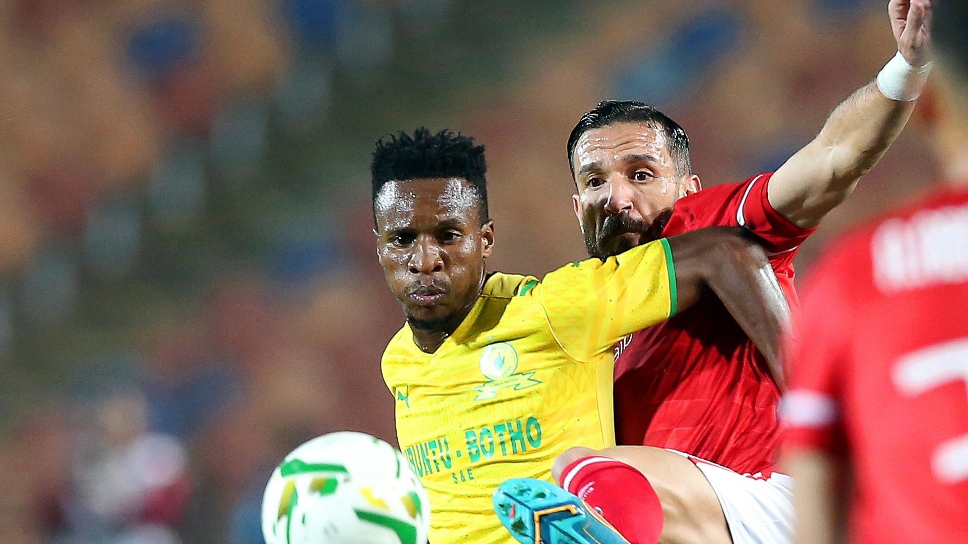 Themba Zwane, Mamelodi Sundowns & Ali Maaloul, Al Ahly, February 2022
