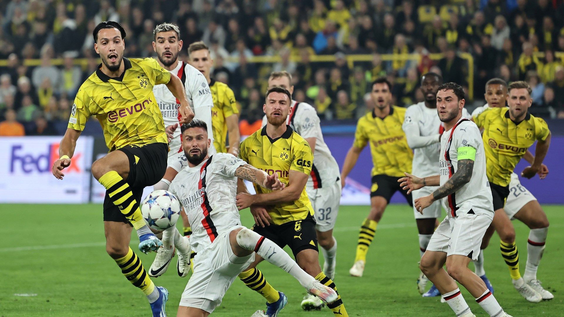 Ramy Bensebaini Dortmund Champions League 04102023