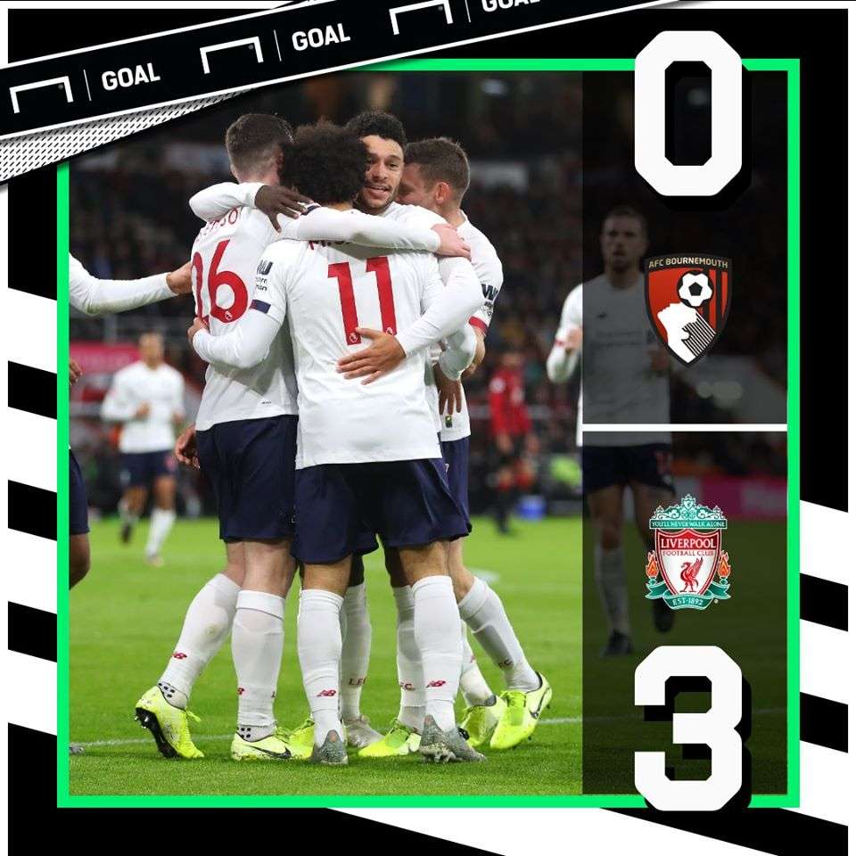 Liverpool vs Bournemouth Result