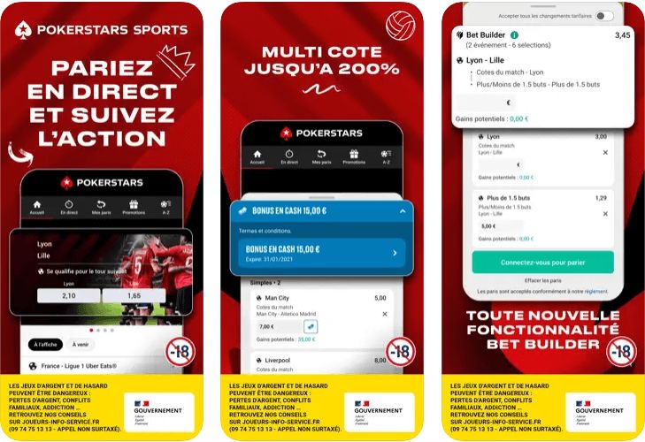 application pokerstars sports