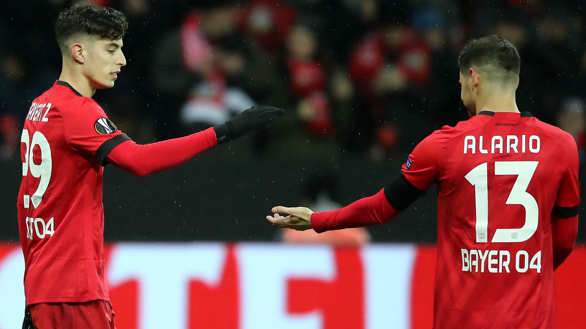 KAI HAVERTZ LUCAS ALARIO BAYER LEVERKUSEN EUROPA LEAGUE 20022020