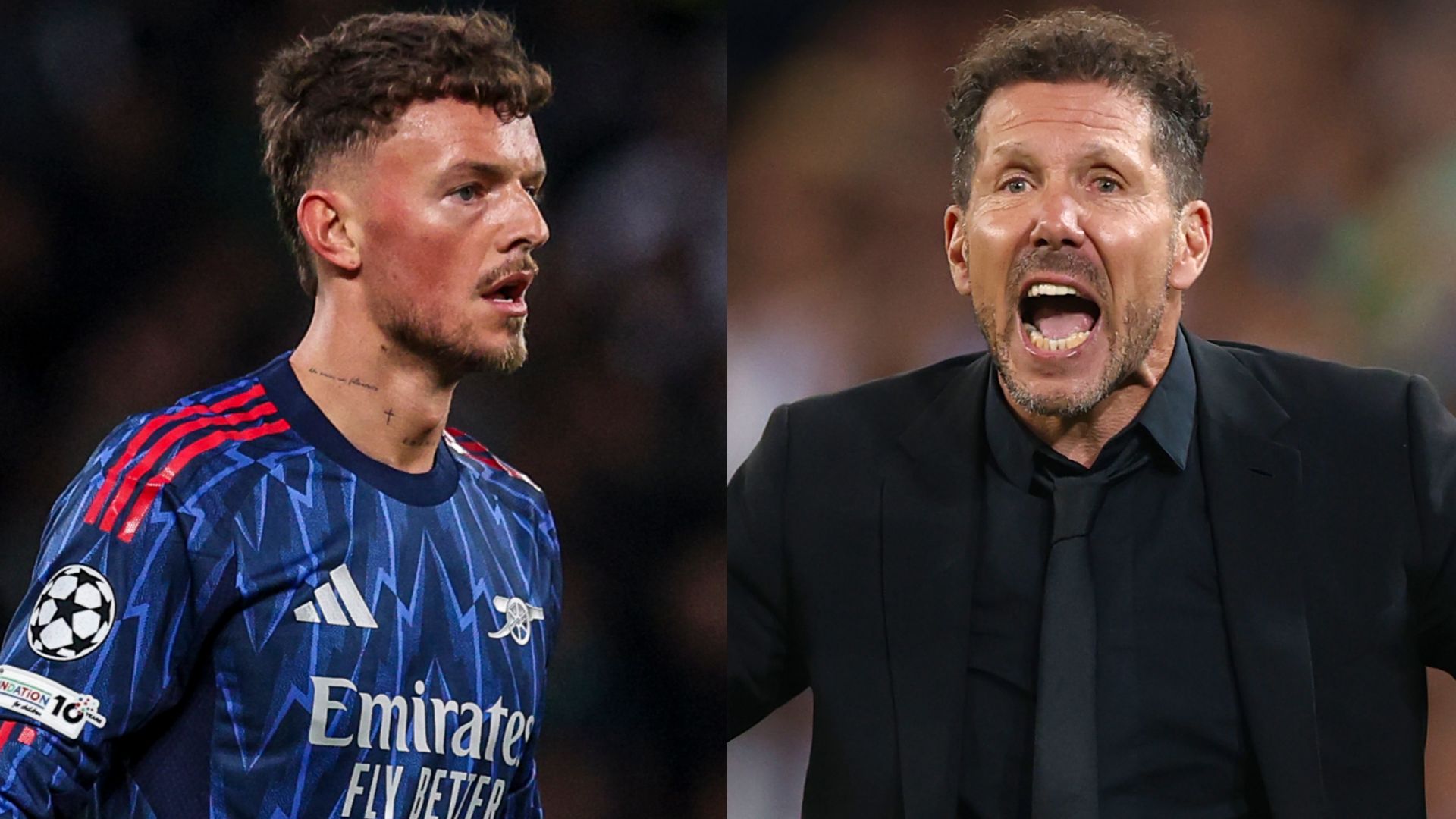 Ben White Diego Simeone Arsenal Atletico Madrid 2025-26