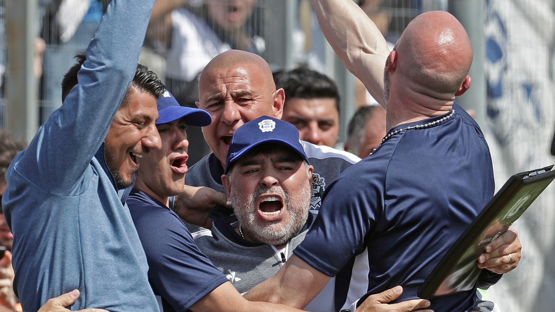 Diego Maradona Festejo Gimnasia Racing Superliga 15092019