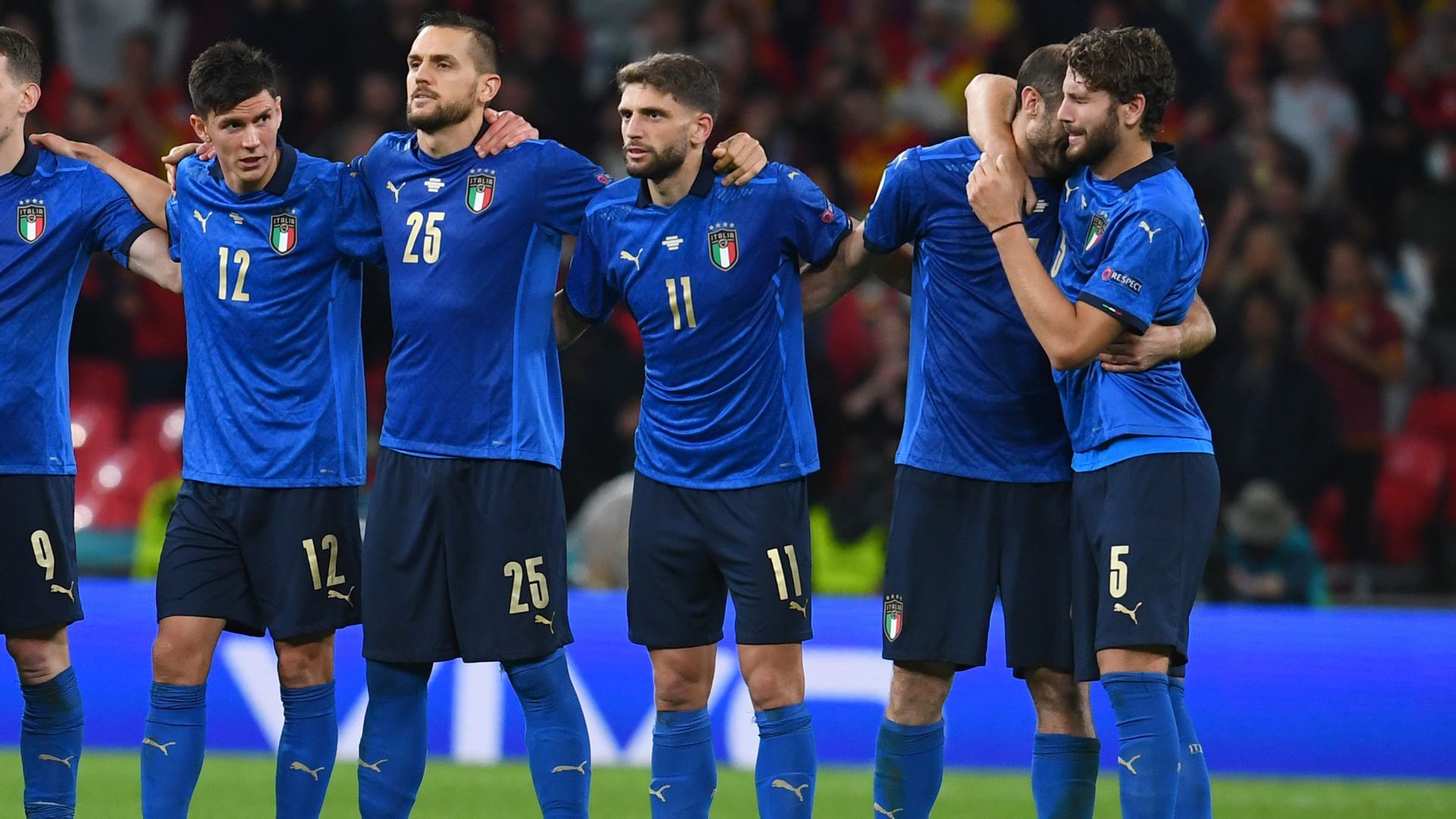 Italian players Italy Spain Euro 2020