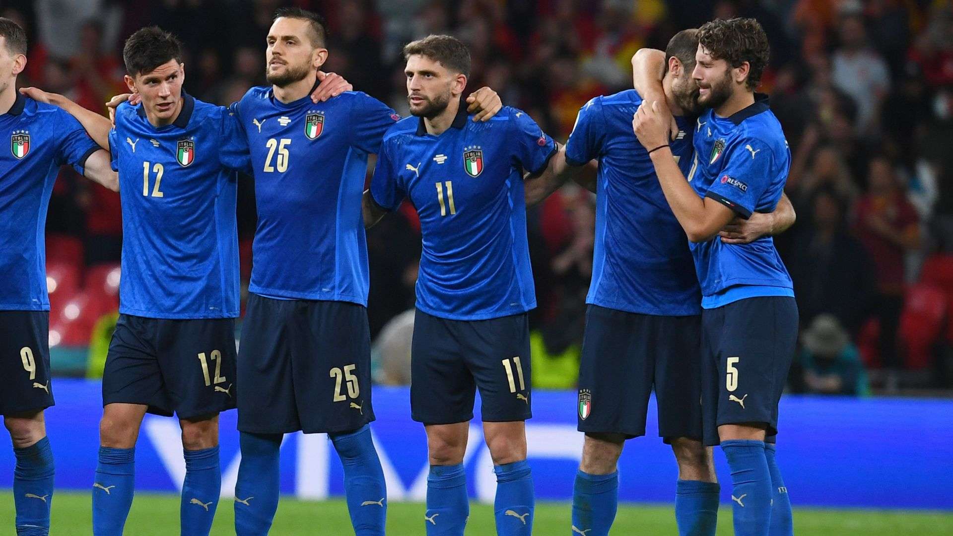 Italian players Italy Spain Euro 2020