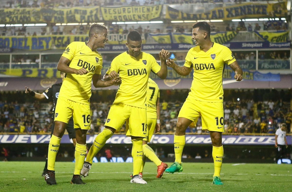 Los colombianos de Boca: Fabra, Barrios y Cardona