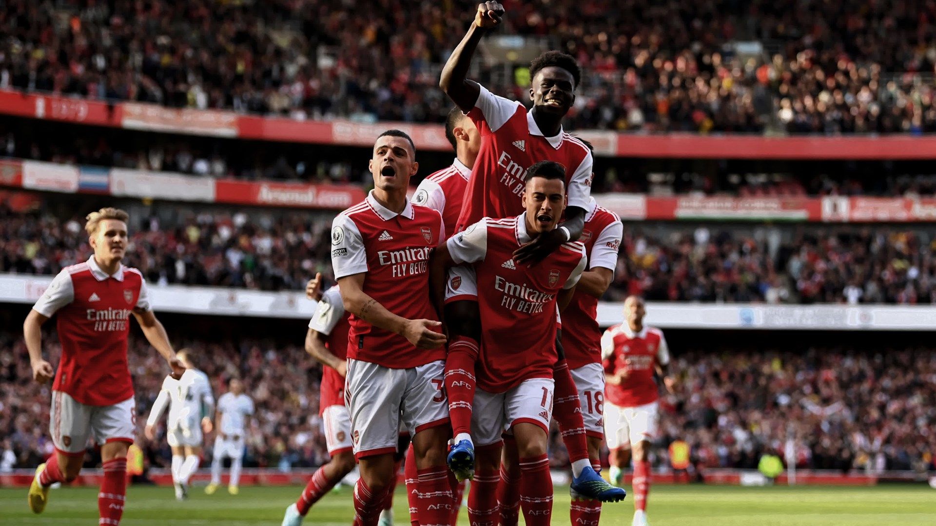 Arsenal celebrating 2022-23