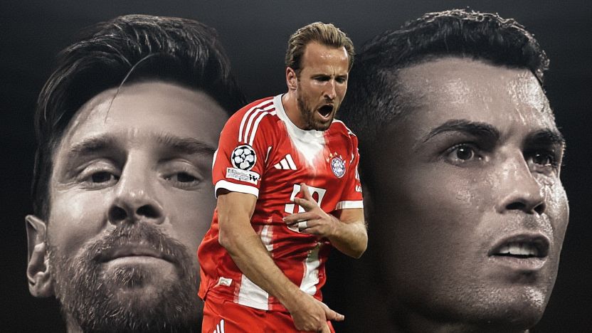 Harry Kane - cristiano ronaldo - lionel messi GFX GOAL ONLY