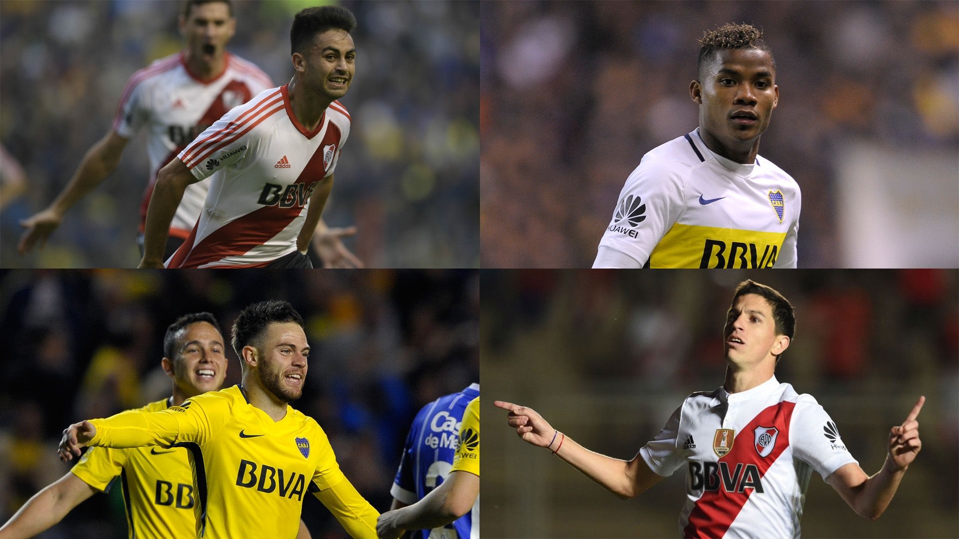 Gonzalo Martinez Wilmar Barrios Nahitan Nandez Ignacio Fernandez River Boca 2017