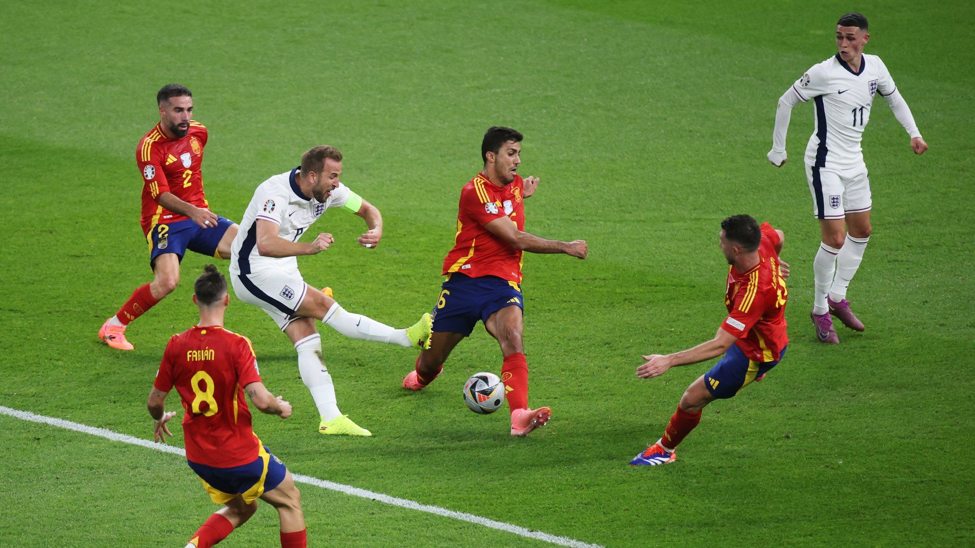 Harry Kane England Spain Euro 2024