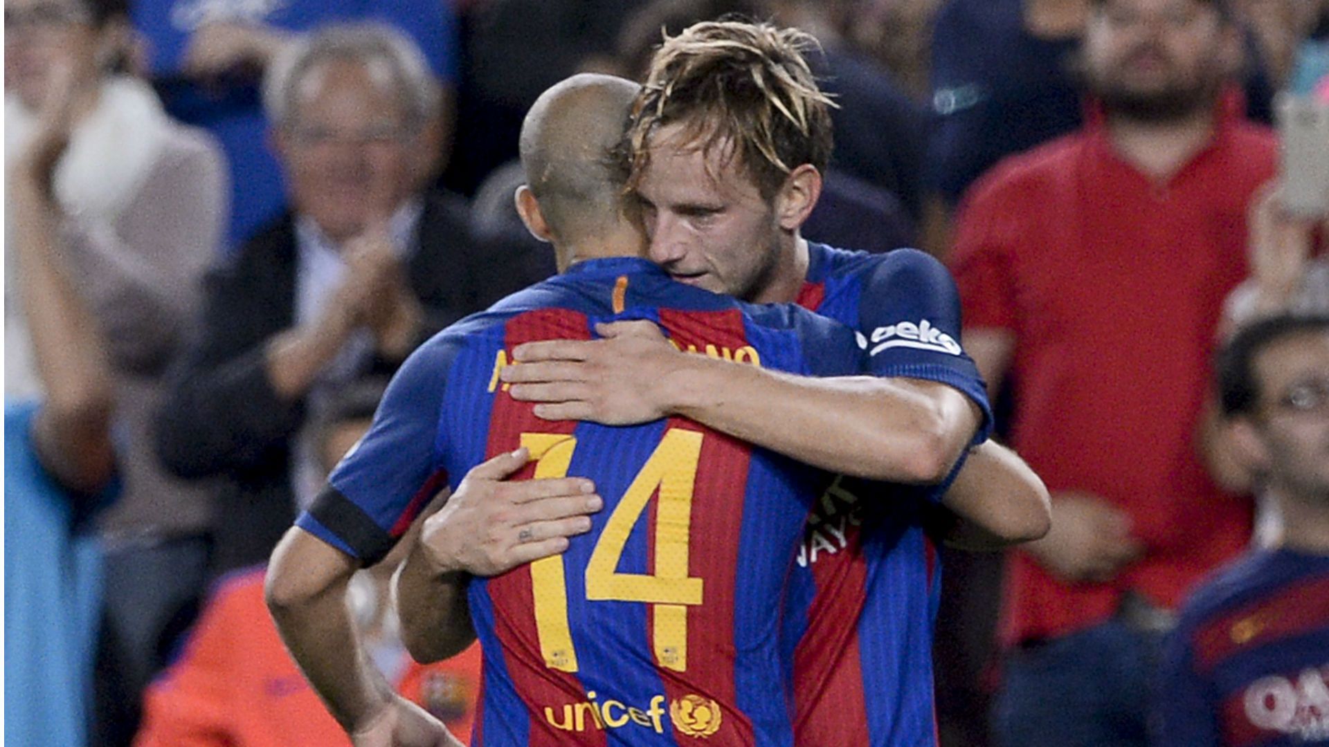 Ivan Rakitic Javier Mascherano Barcelona