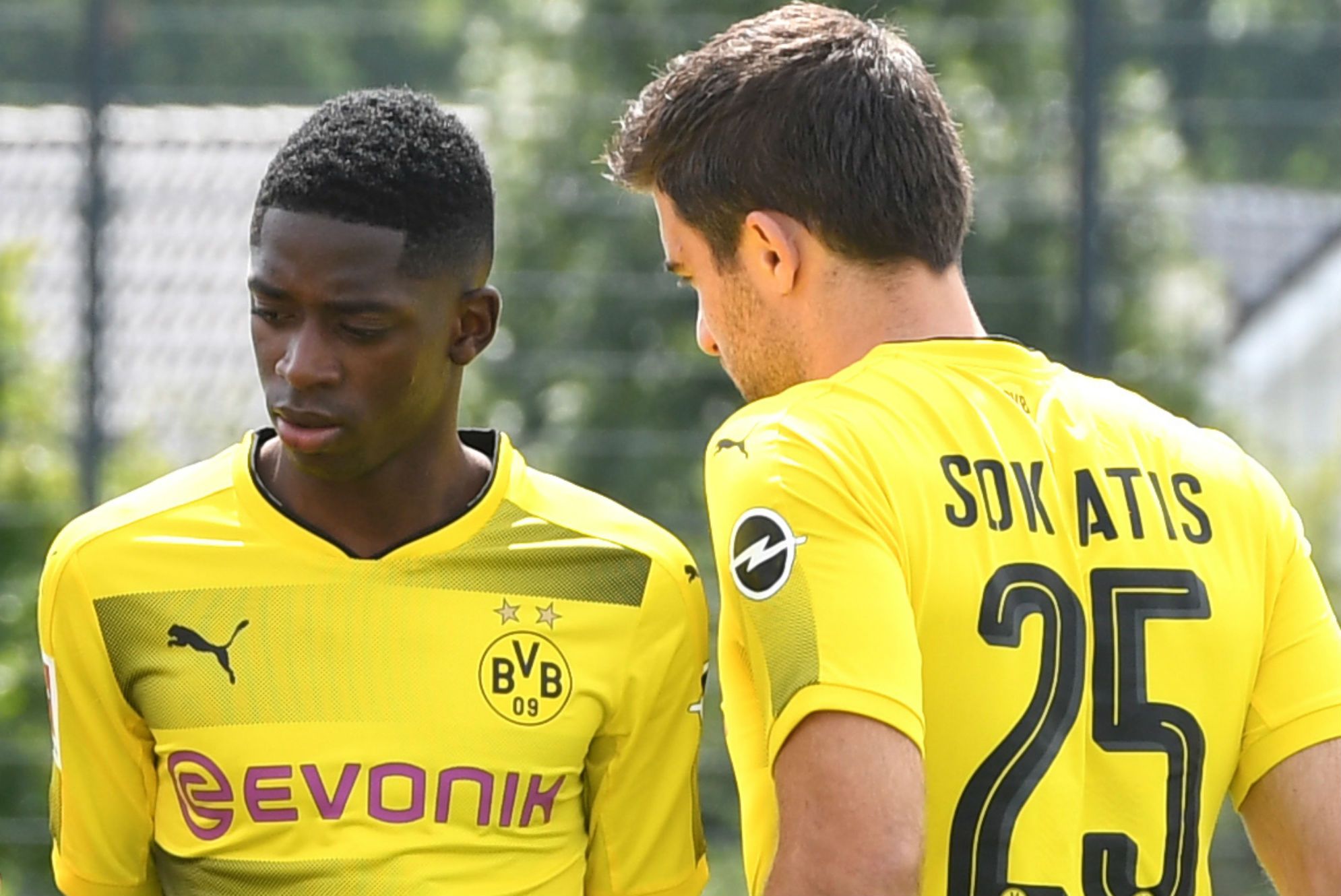 Ousmane Dembele Sokratis Borussia Dortmund