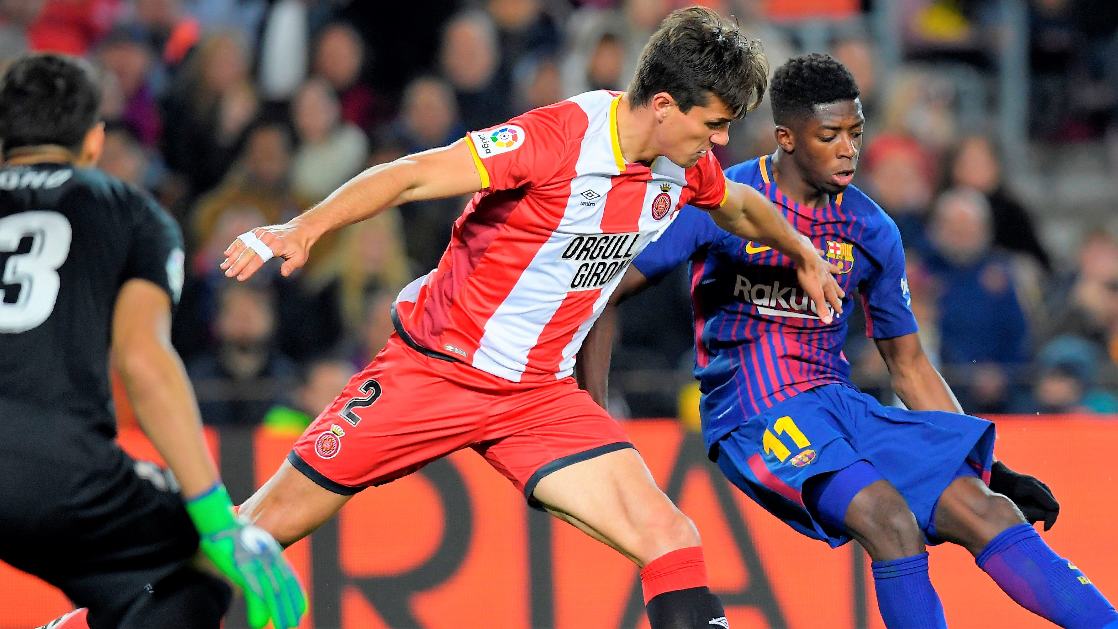Ousmane Dembele Bernardo Espinosa Barcelona Girona LaLiga 24022018