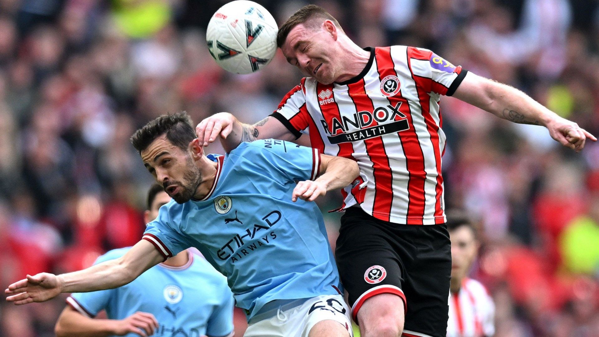 Bernardo Silva John Fleck Man City Sheffield United 2022-23