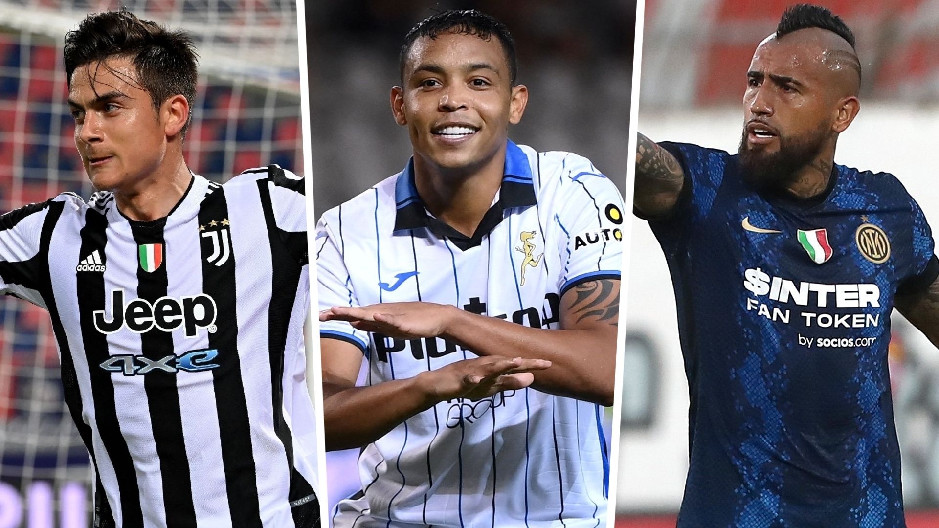 Paulo Dybala Luis Muriel Arturo Vidal Serie A 2021