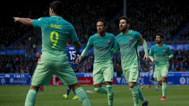 Luis Suarez Neymar Messi Alaves Barcelona LaLiga 11020217