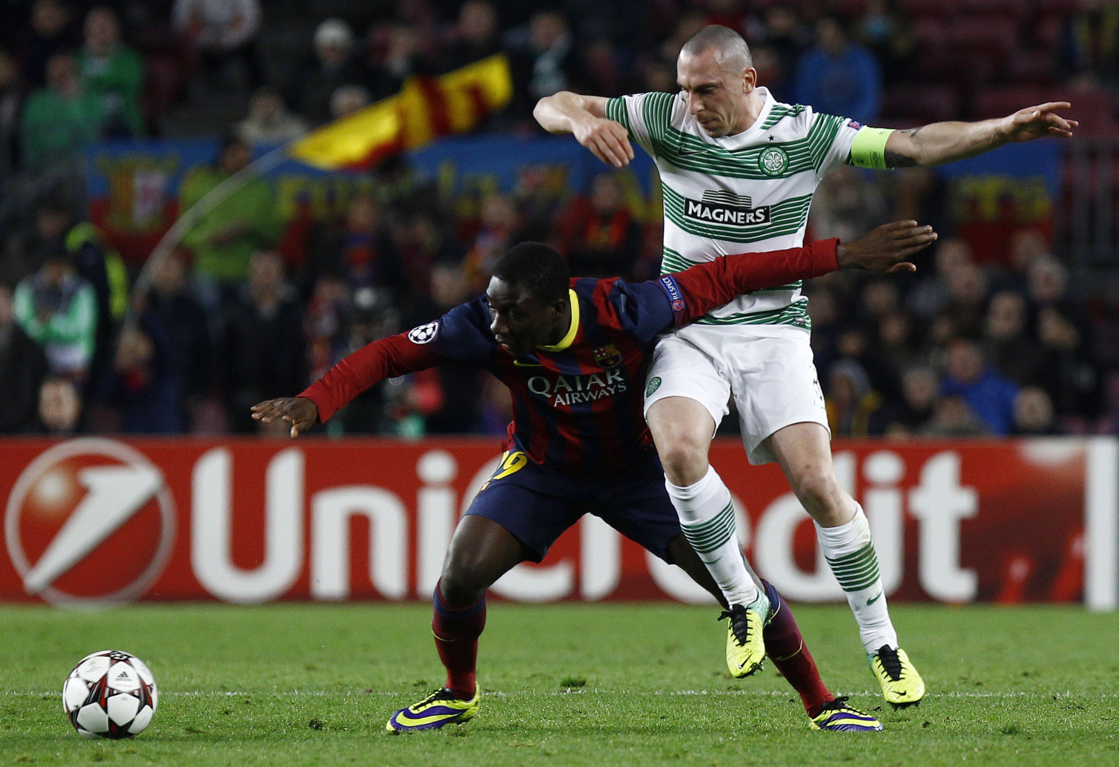 Barcelona's Jean Marie Dongou