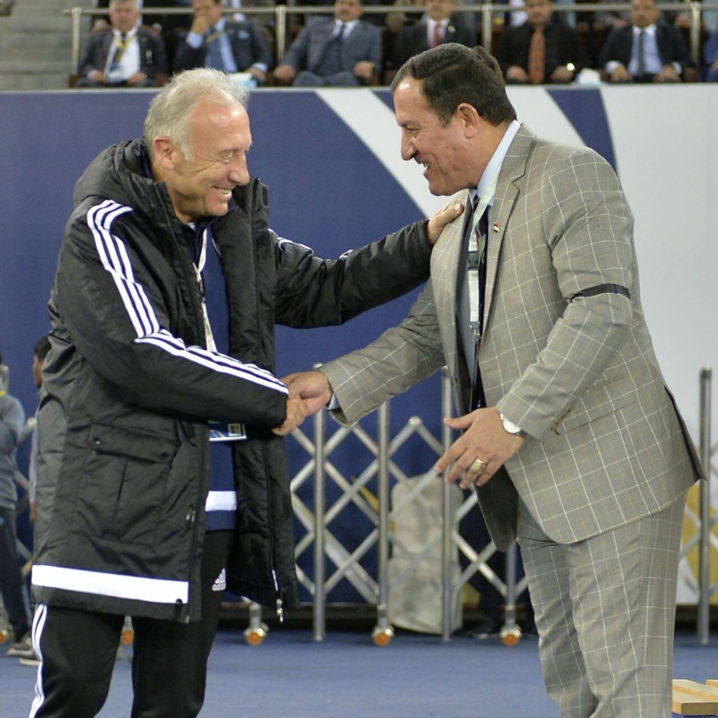 Alberto Zaccheroni and Basim Qasim