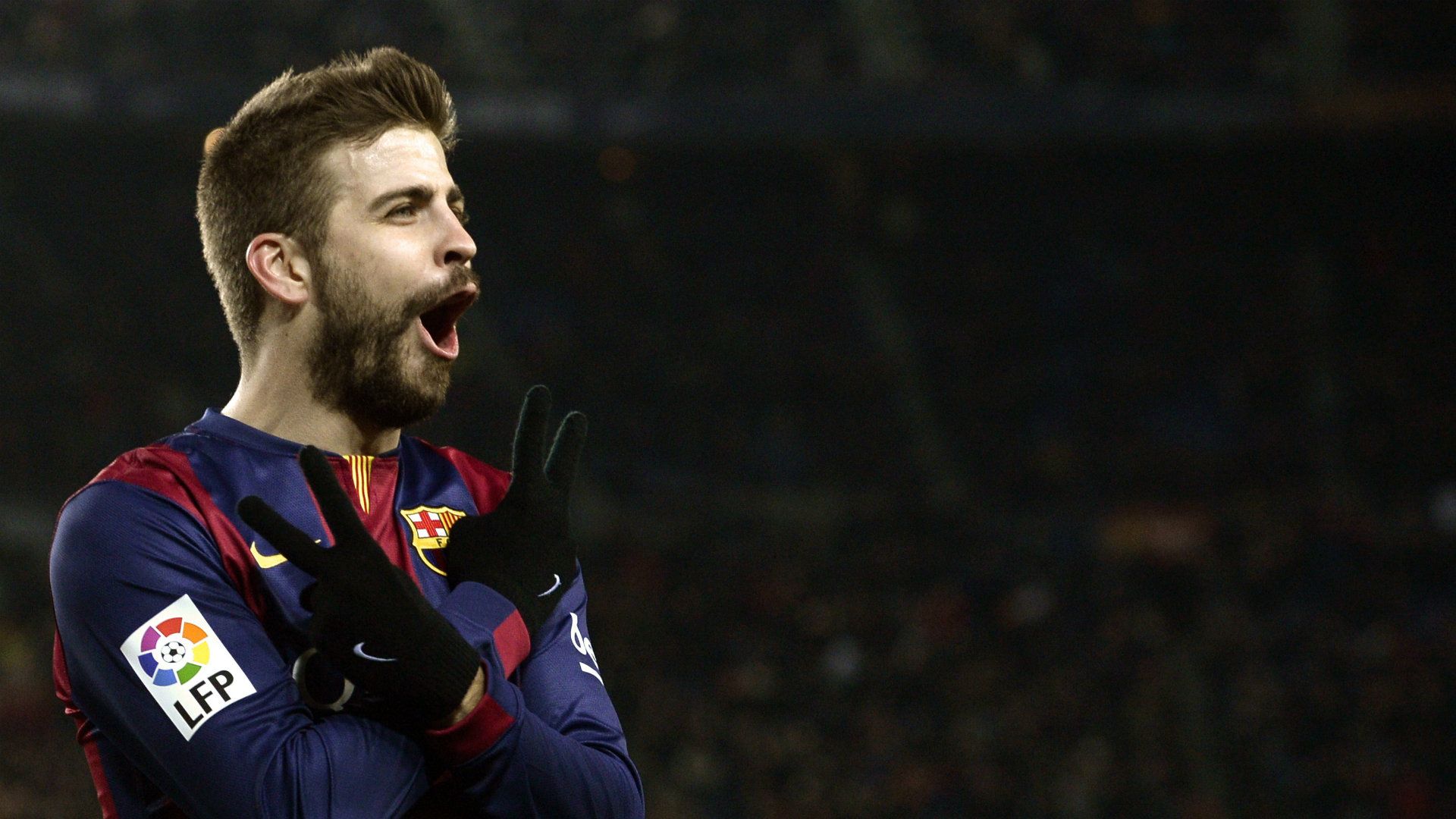 Gerard Piqué celebration Barcelona