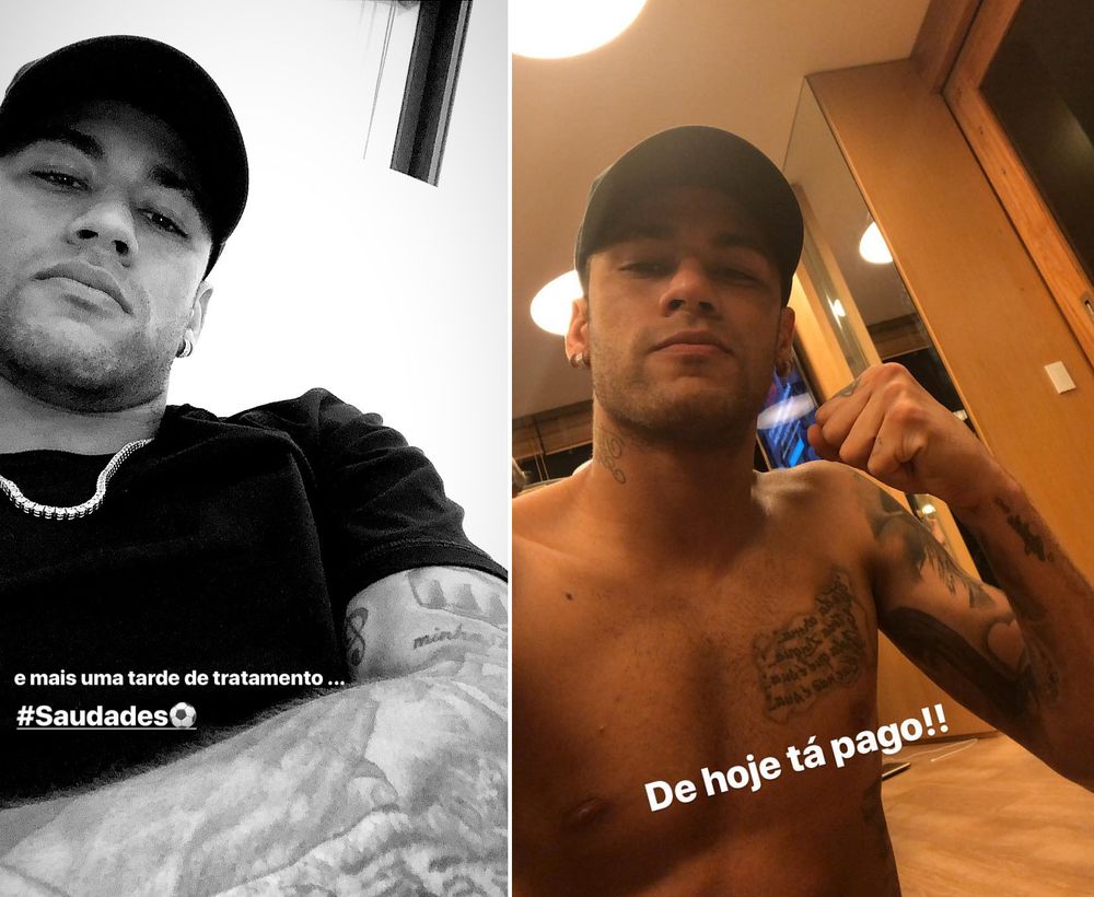 Neymar treino Instagram