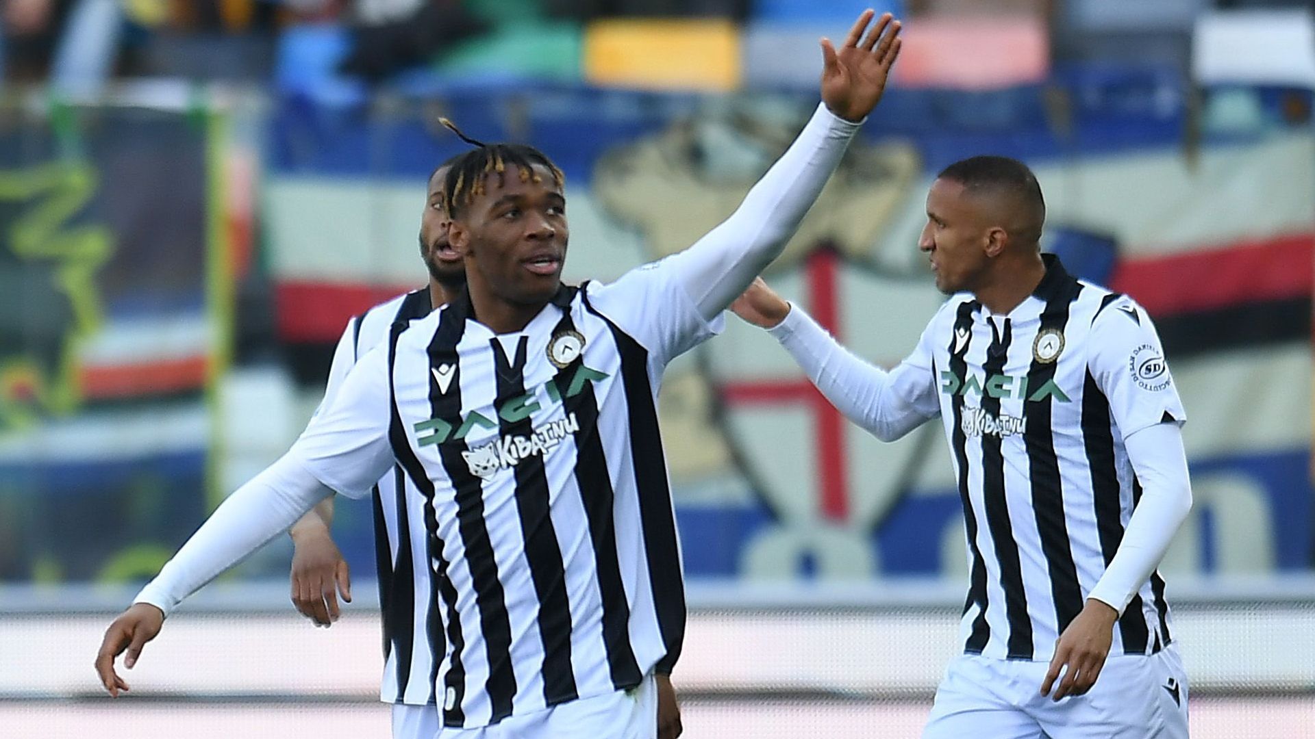 Udogie Udinese celebrating Sampdoria Serie A