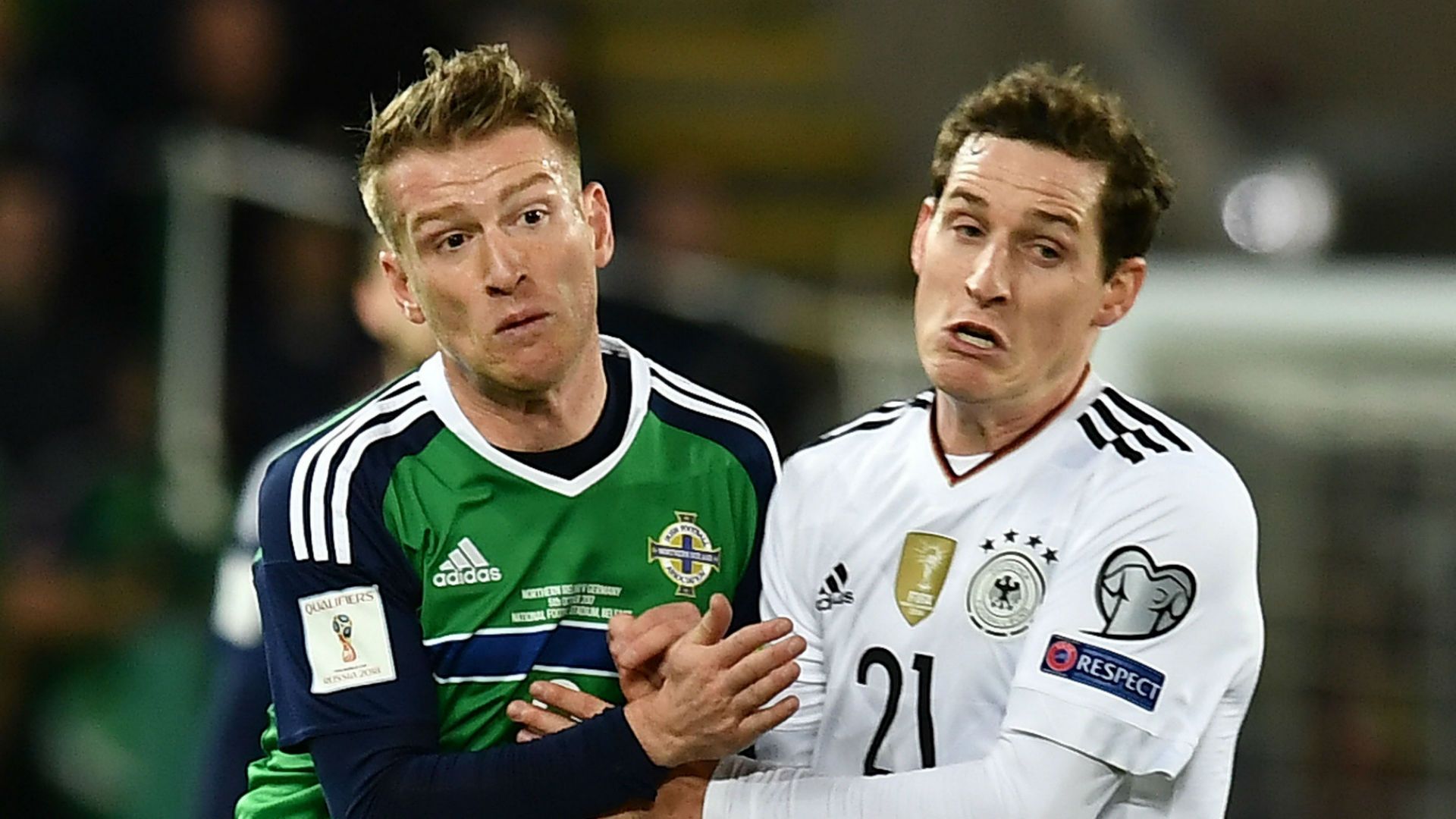 Steven Davis Northern Ireland Sebastian Rudy Germany