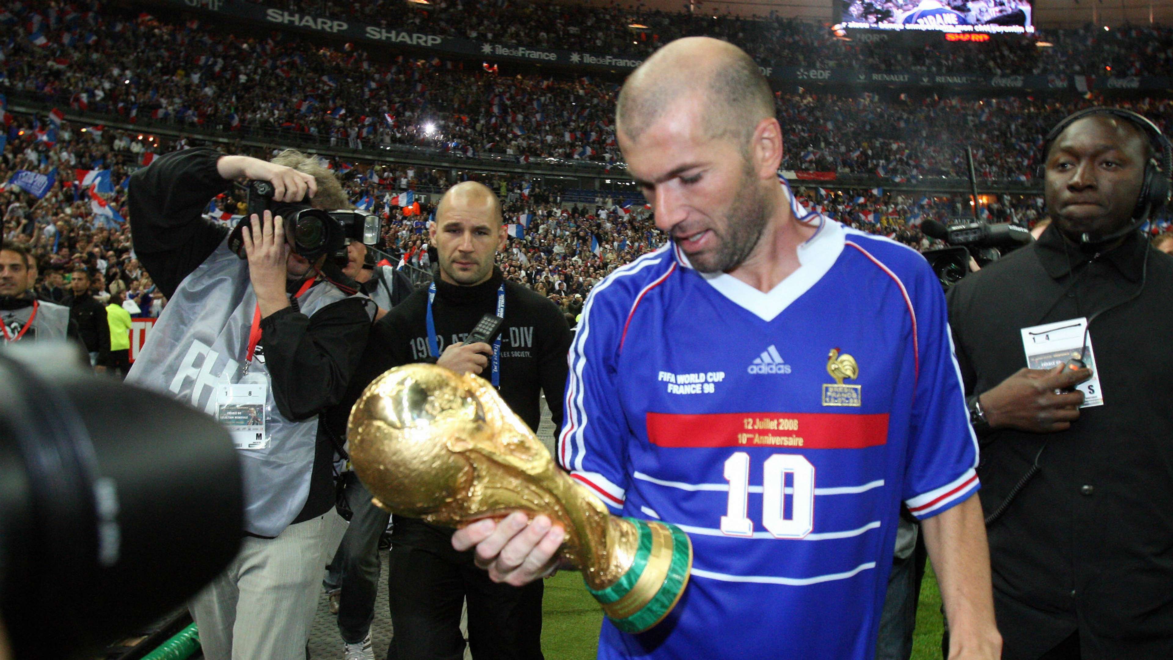 Zinedine Zidane France Brazil 1998 World Cup Final 1998