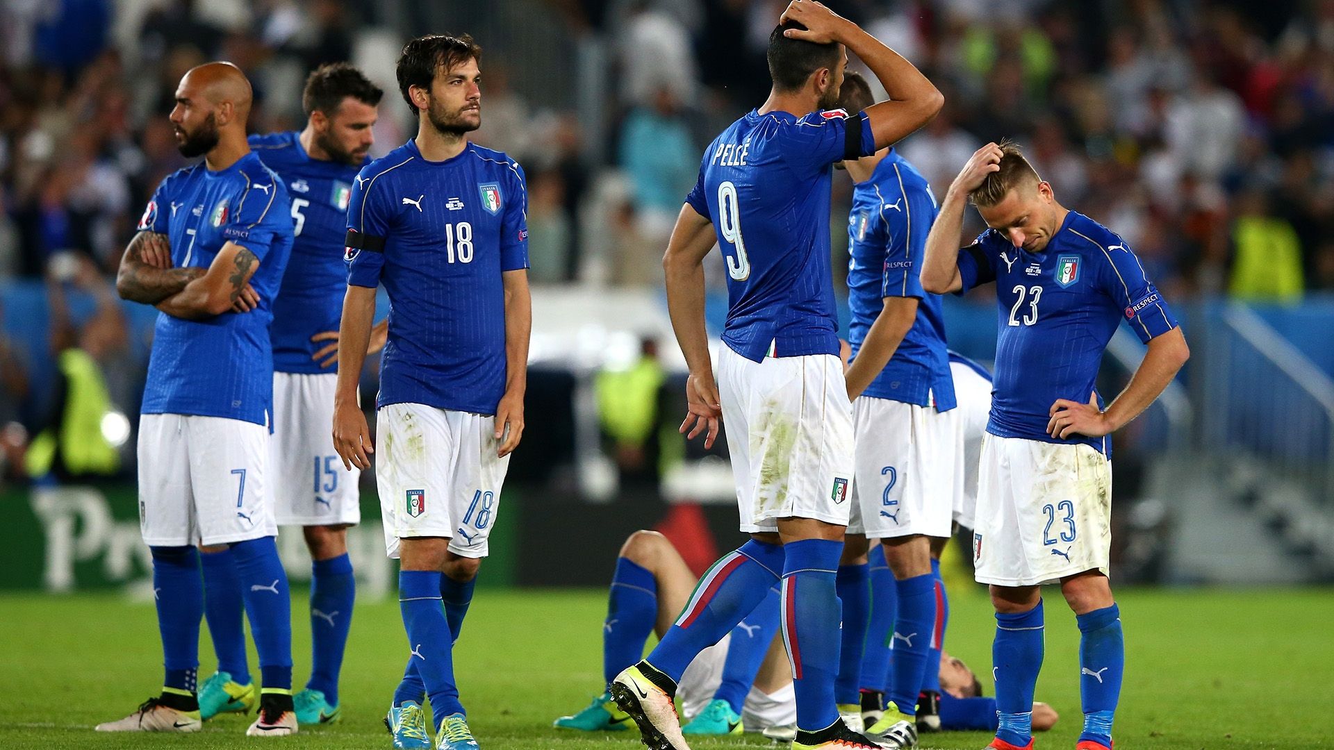 Italy players vs Germany