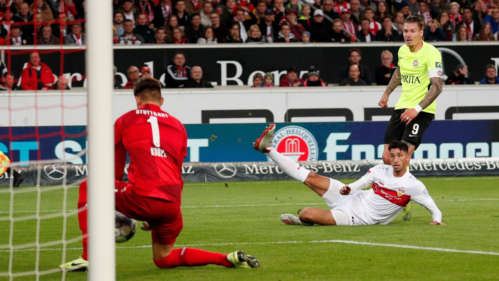 GERMANY ONLY: GREGOR KOBEL STUTTGART MANUEL SCHÄFFLER WEHEN WIESBADEN 04102019