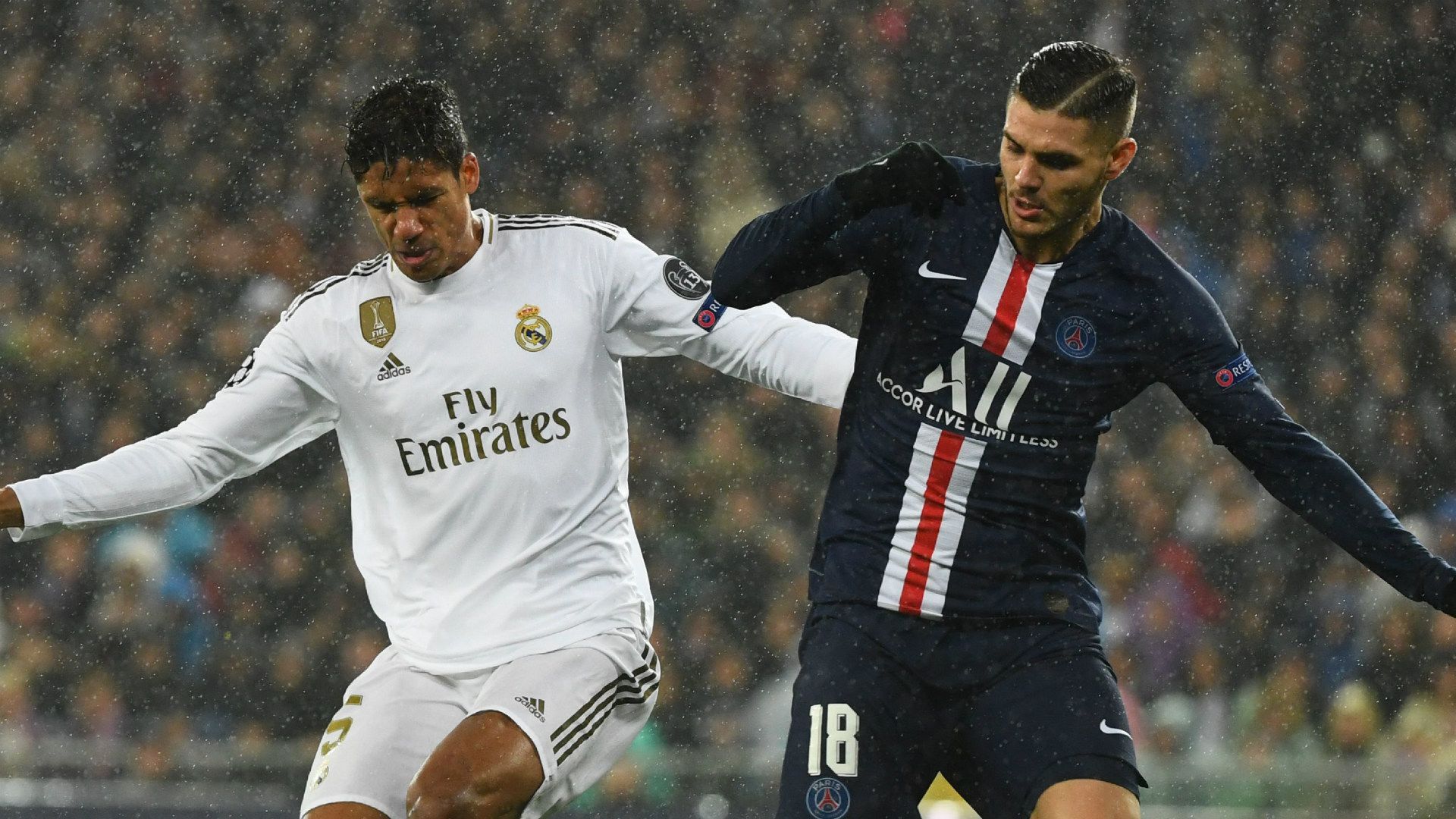 Raphael Varane Mauro Icardi Real Madrid PSG 2019-20