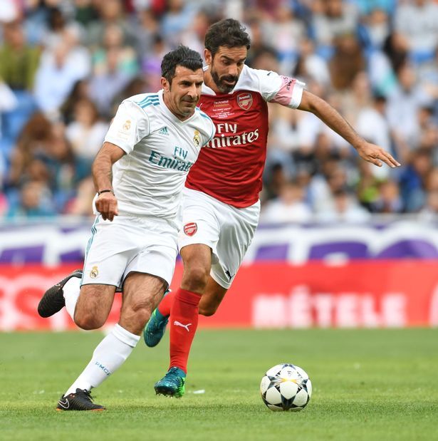 Figo Pires Real Madrid Arsenal legendák