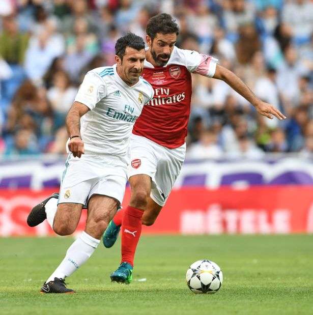 Figo Pires Real Madrid Arsenal legendák