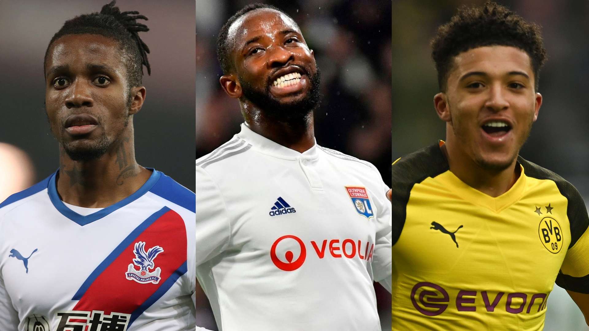 Wilfried Zaha Moussa Dembele Jadon Sancho