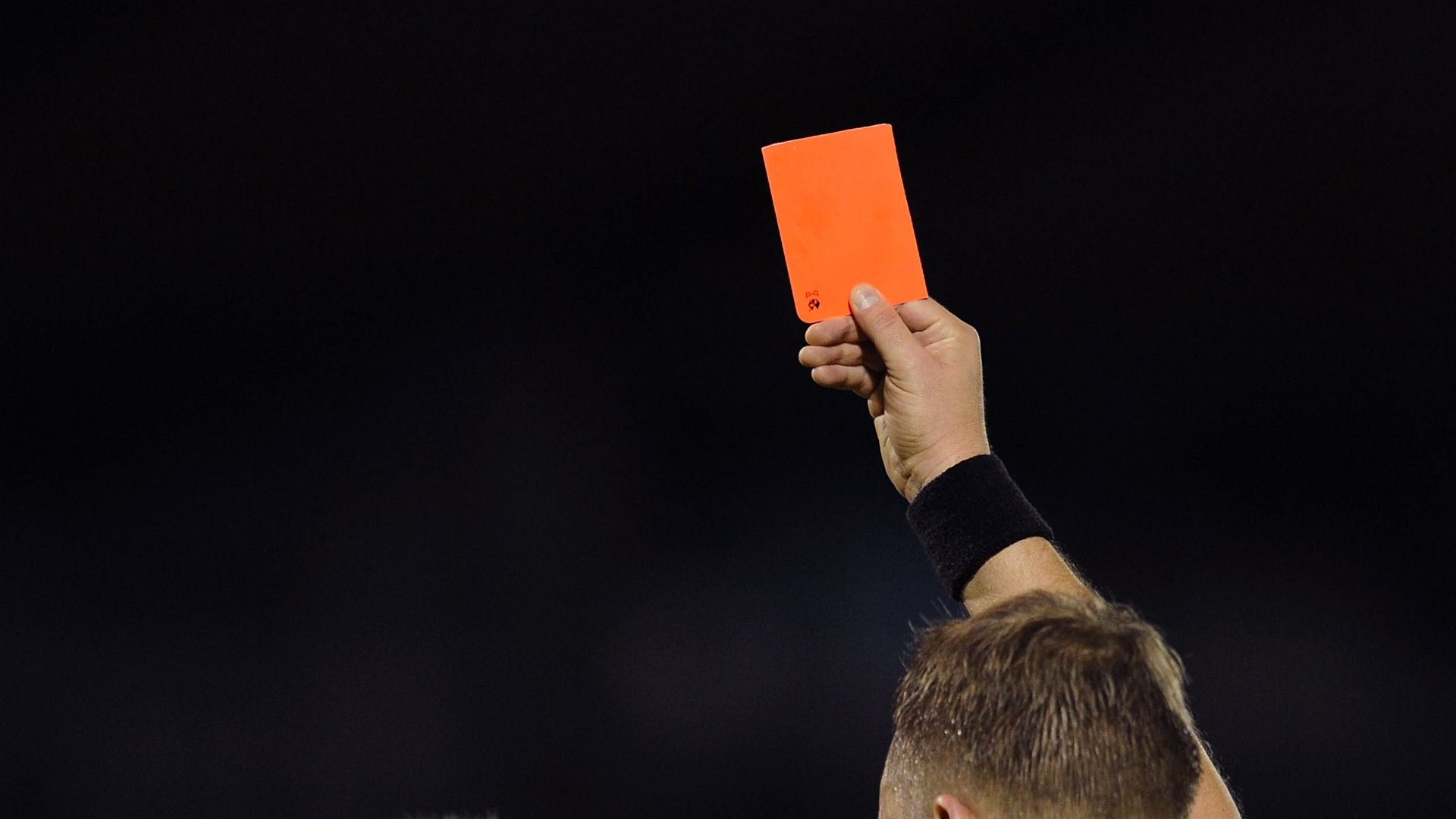 Red Card San Marino England 101013