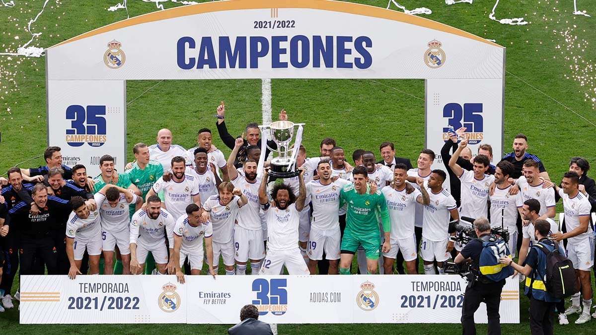 El Real Madrid celebra su 35ª Liga
