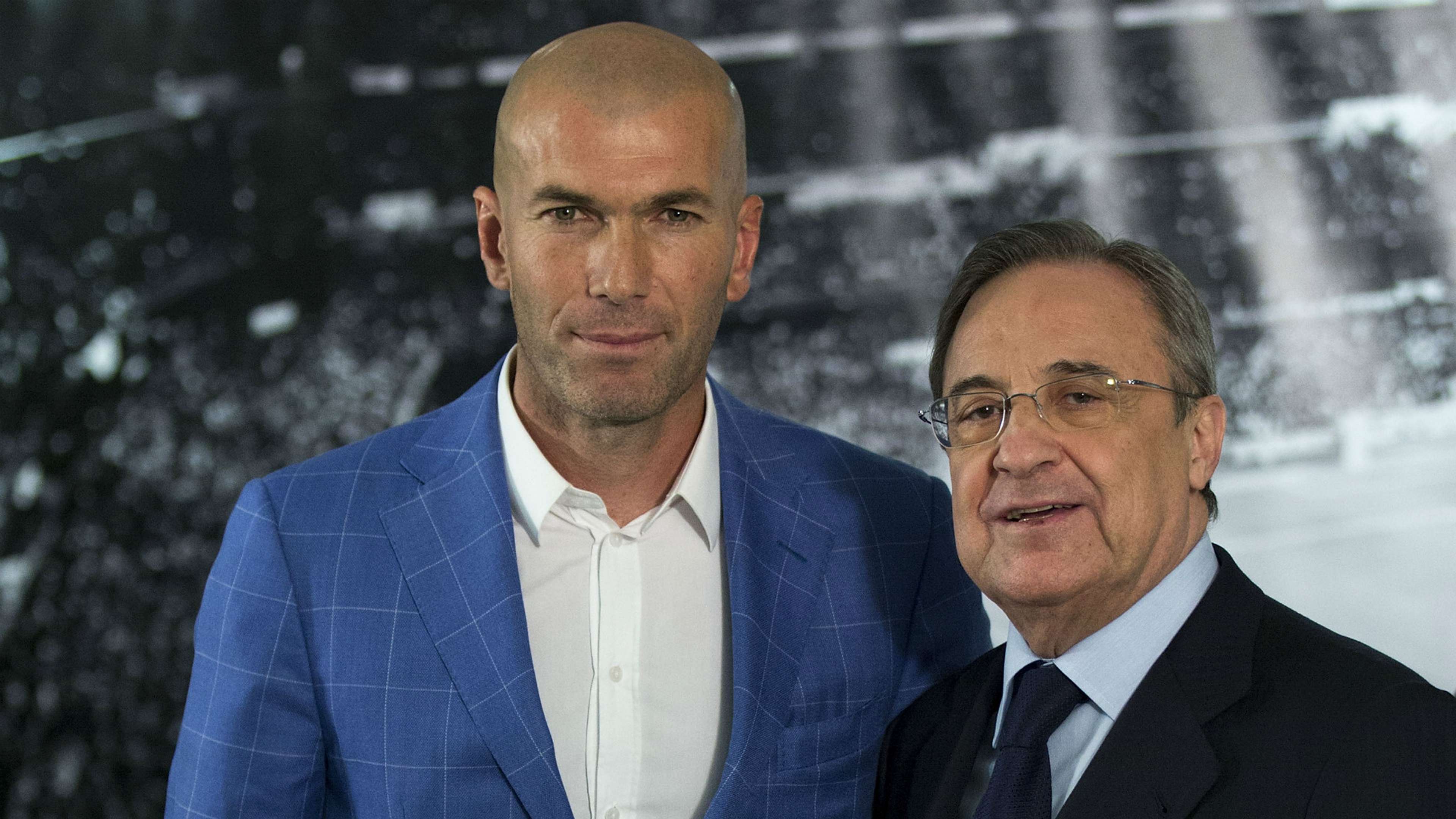 Zinedine Zidane Florentino Perez Real Madrid 04012016