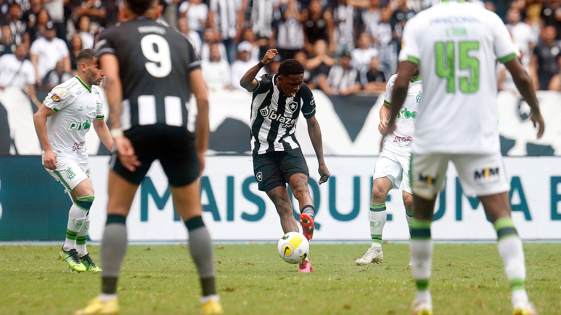 Jeffinho Botafogo América-MG Brasileirão 11 09 2022