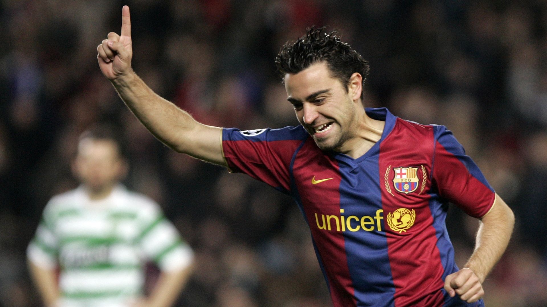 Xavi Barcelona Celtic Uefa Champions League 2008