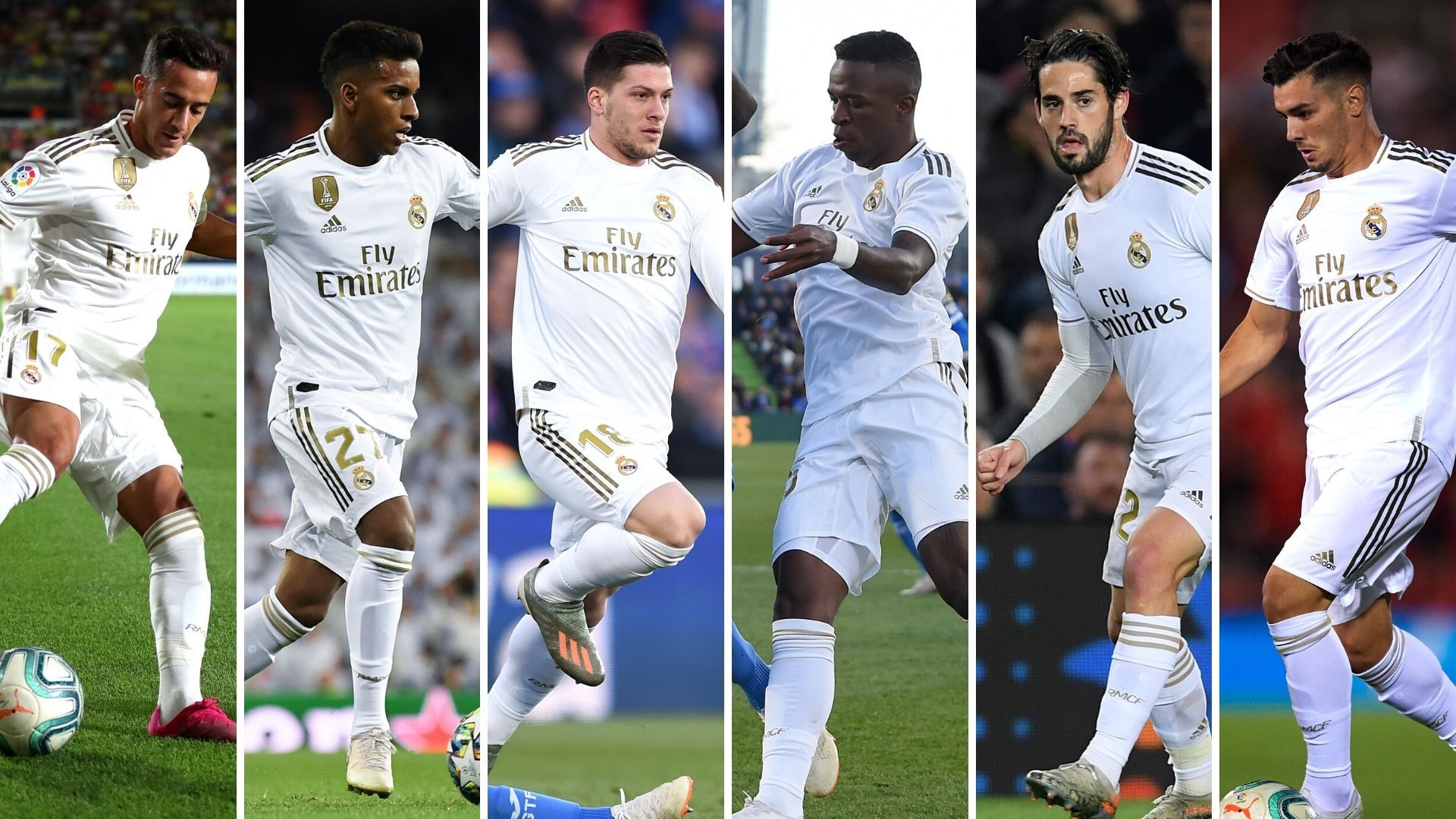 Lucas Vázquez, Rodrygo, Jovic, Vinicius, Isco y Brahim, Real Madrid