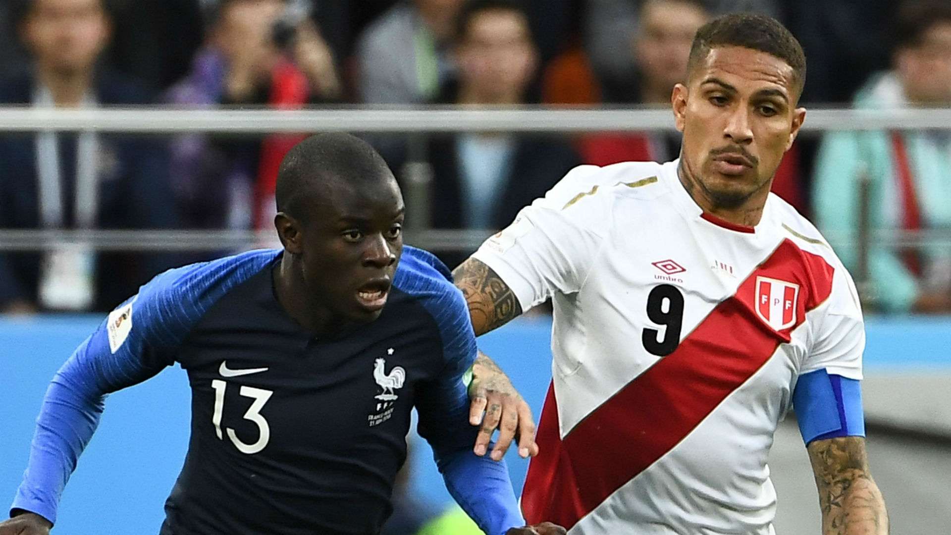 Ngolo Kante France Paolo Guerrero Peru World Cup 2018