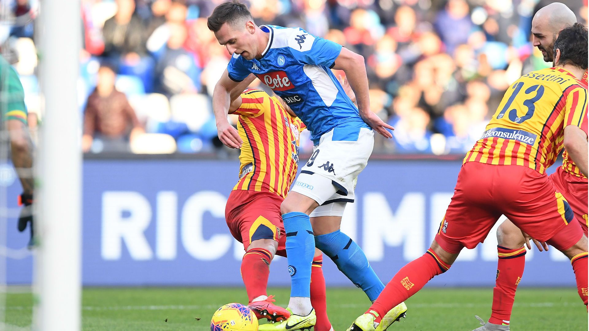 Milik Donati Napoli Lecce