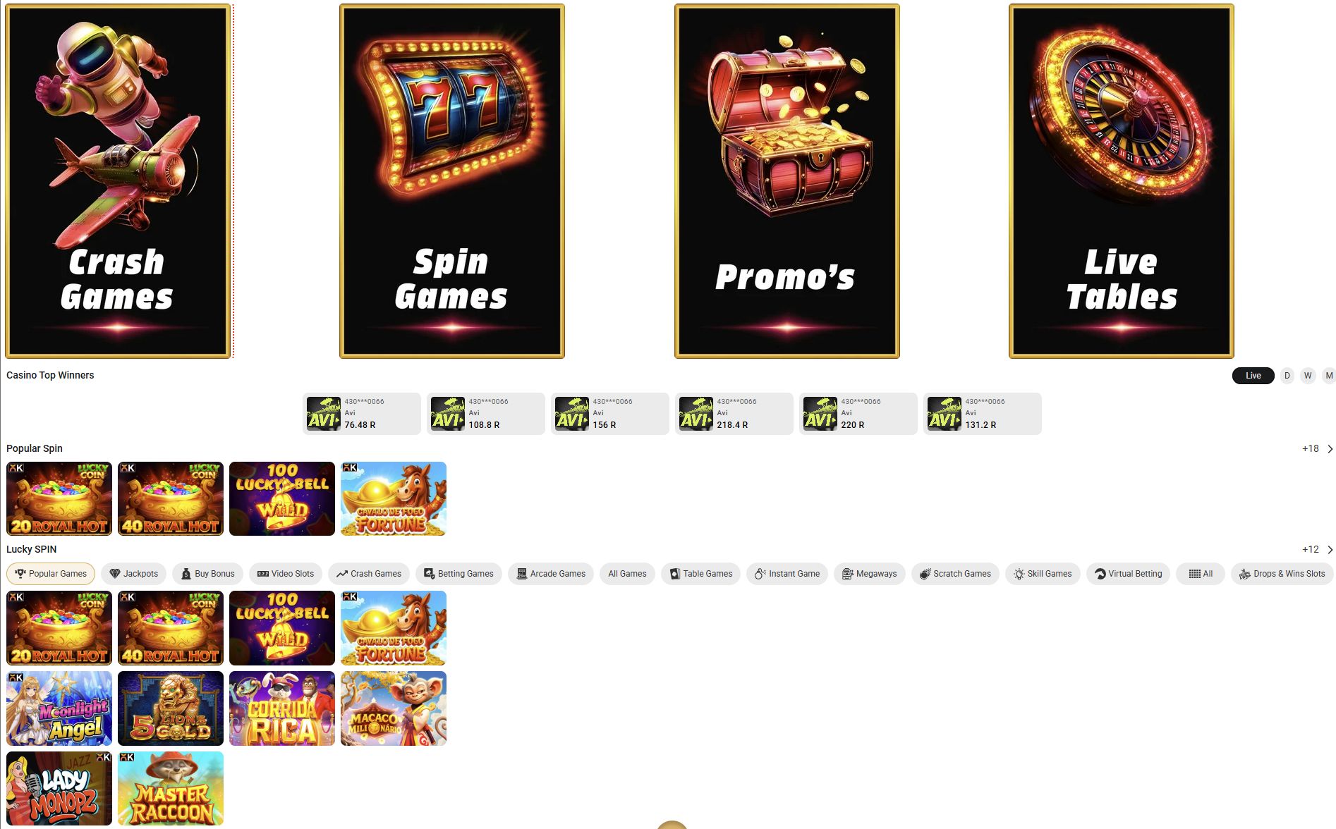 luckystake-casino-screenshot