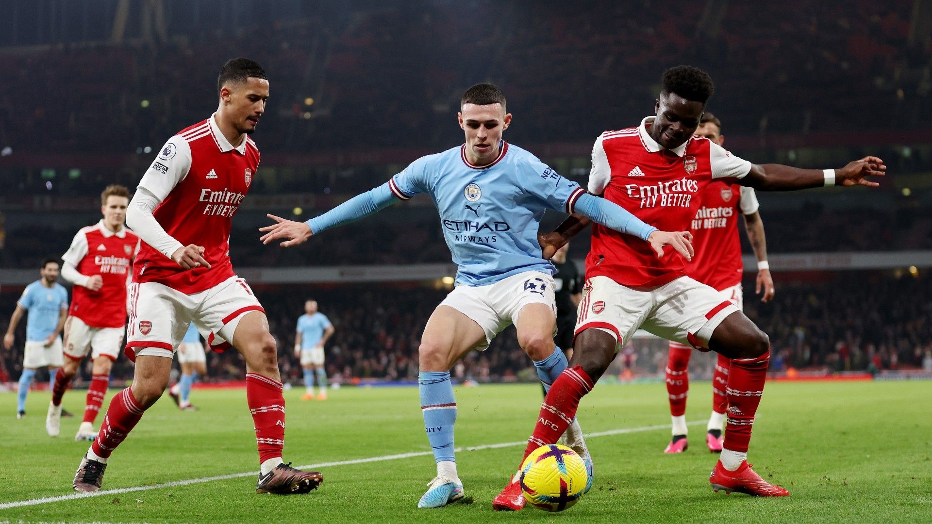 Saliba Foden Saka Arsenal Manchester City 2022-23