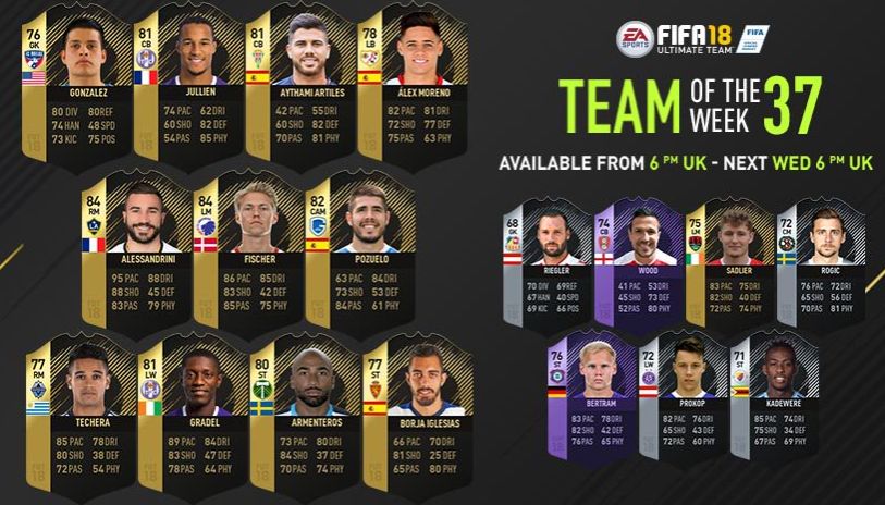 totw 37 fifa 18