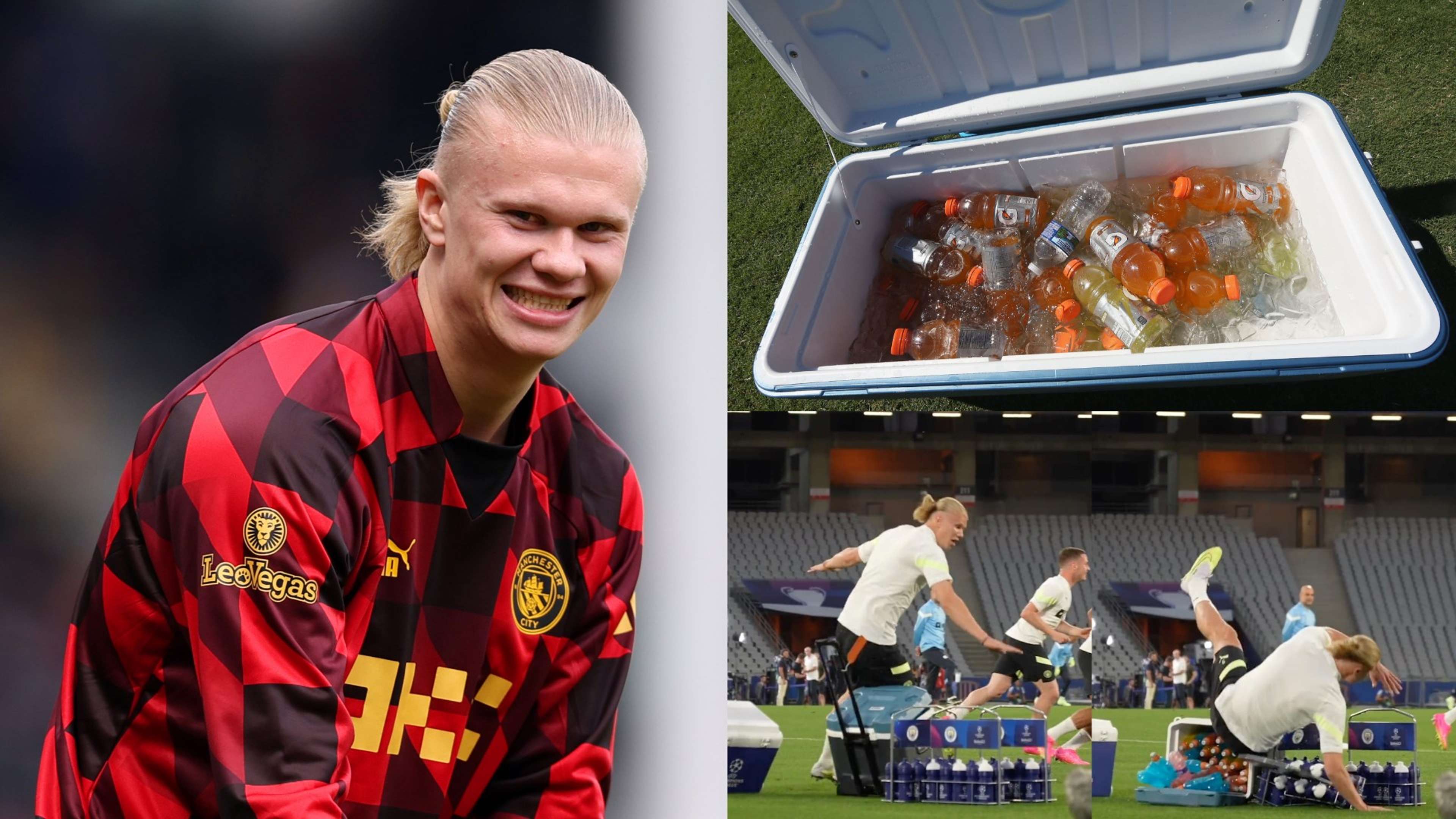 Erling Haaland Manchester City water cool box