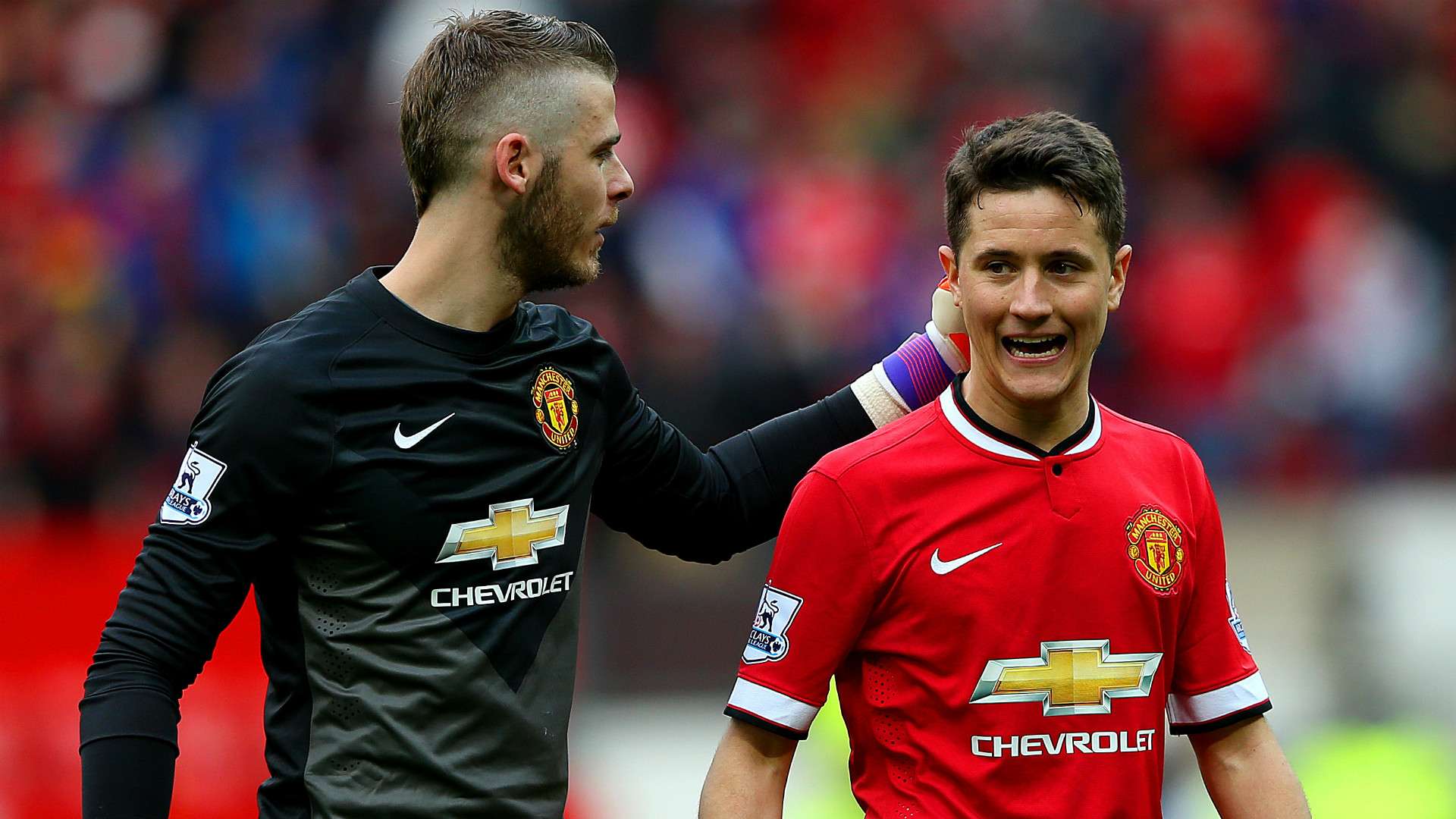 David de Gea Ander Herrera Manchester United Premier League 04042015