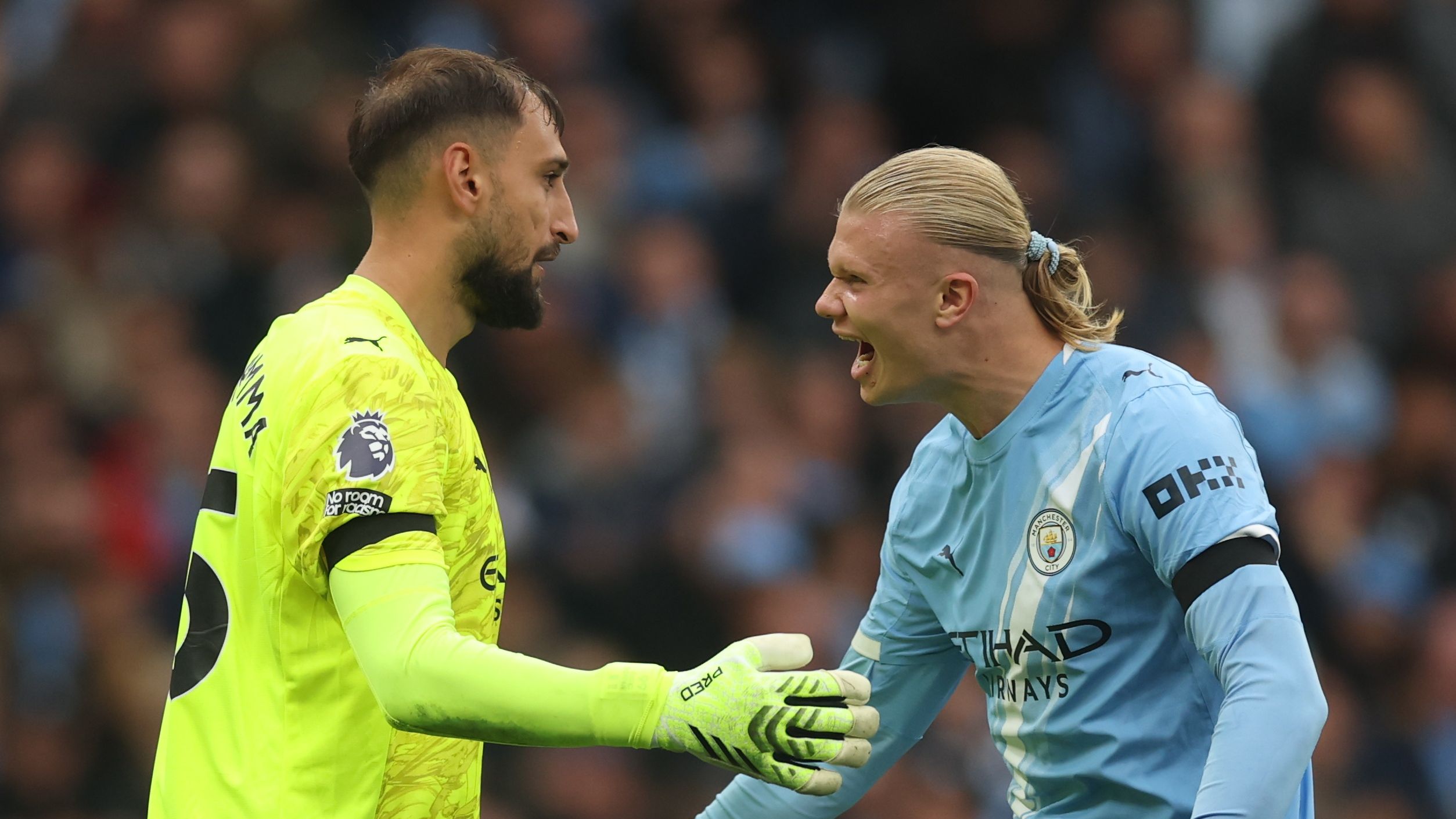 Gianluigi Donnarumma Erling Braut Haaland Manchester City